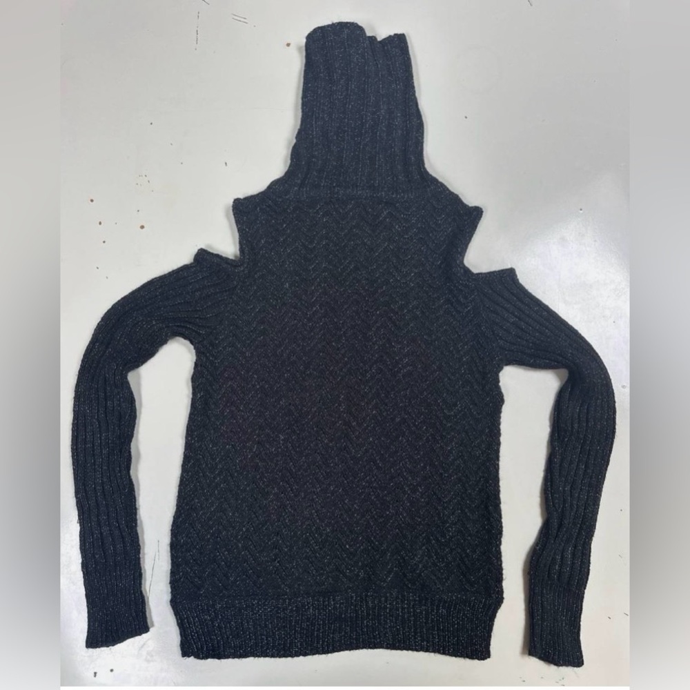 American Rag Cold Shoulder Textured Sweater
